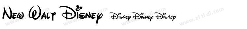 New Walt Disney字体转换